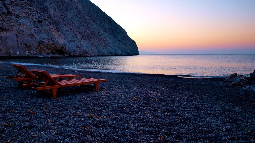 Perissa beach a Santorini Perissa beach a Santorini