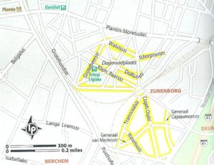 Cartina quartiere zurenborg