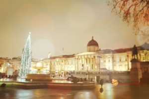 Trafalguar Sqaure natale londra