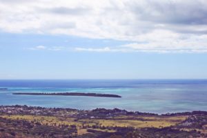 Panorama dall'alto isola Mauritius