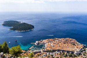 Panorama isola Lokrum Dubrovnik
