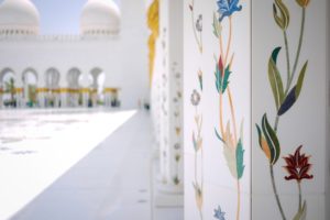Dettaglio moschea Abu Dhabi